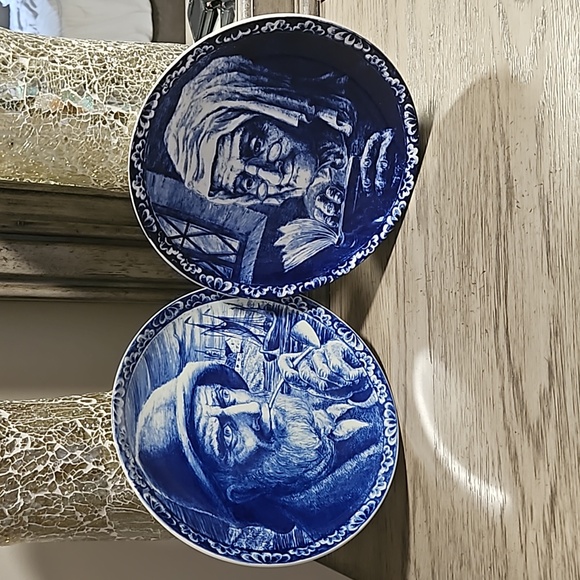 Delfts Other - Delfts Boch Freres La Louviere plates